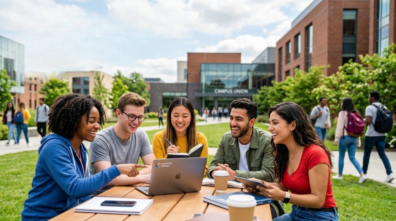 Students preparing for abroad exams